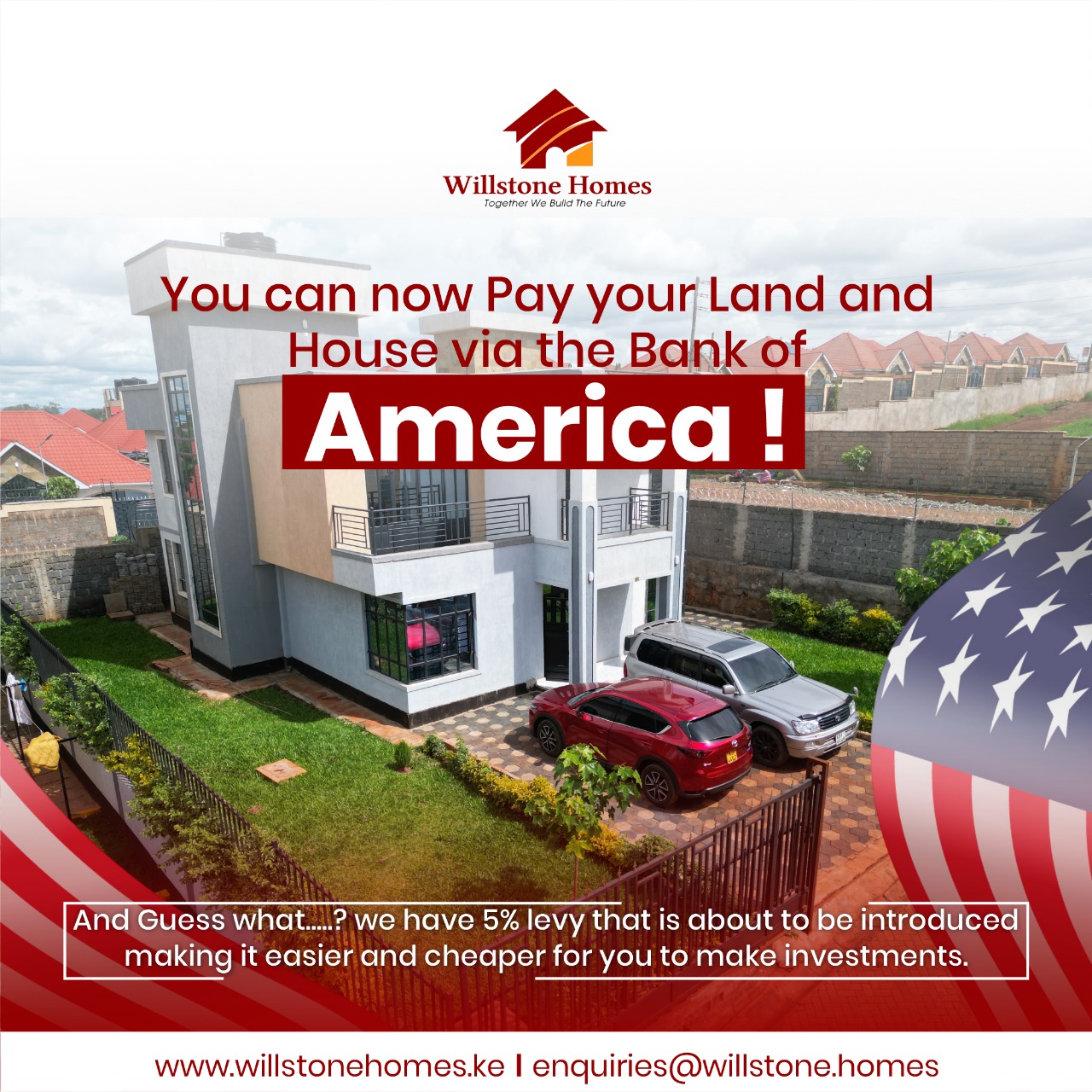 Bank of America payments for Kenyan property